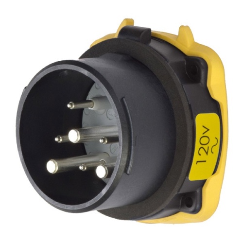 Meltric 35-38165-974-HAZ Hazardous Location DS30 Inlet 120 VAC 30A Blue Poly