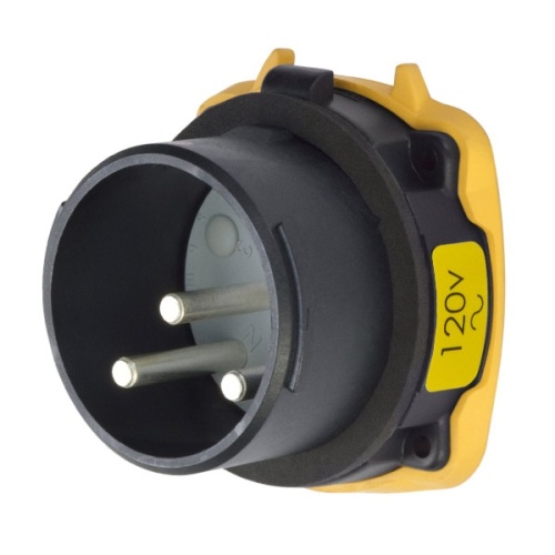 Meltric 35-38165-A155-HAZ Hazardous Location DS30 Inlet 120 VAC 30A Black Poly