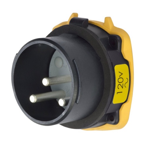 Meltric 35-38165-HAZ Hazardous Location DS30 Inlet 120 VAC 30A Black Poly