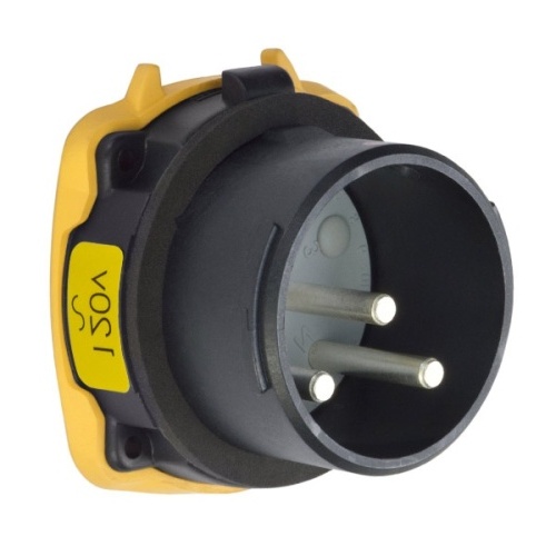 Meltric 35-38165-HAZ Hazardous Location DS30 Inlet 120 VAC 30A Black Poly