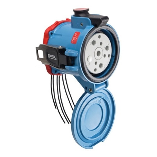 Meltric 37-94043-976 Switch-Rated DS100 Receptacle 480 VAC 100A Blue Metal
