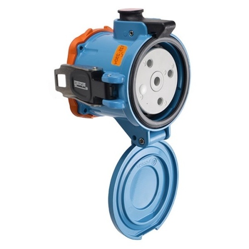 Meltric 37-94076 Switch-Rated DS100 Receptacle 125/250 VAC 100A Blue Metal