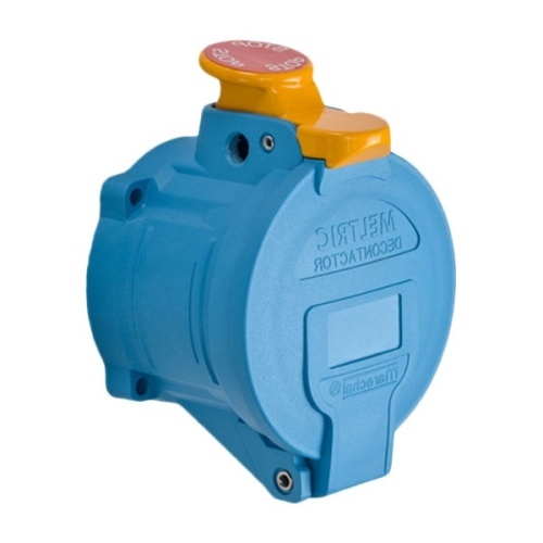 Meltric 63-64162-375-843-NC DSN60 Switch-Rated Receptacle 208 VAC 60A Blue Poly