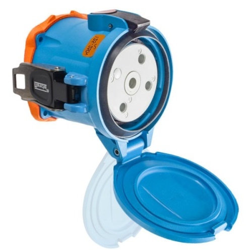 Meltric 63-94076-843 DSN150 Switch-Rated Receptacle 125/250 VAC 150A Blue Poly