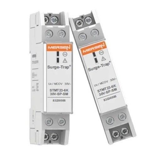 Mersen 83230501 Surge Protection Device Type 2+3, 6kA Imax (8/20), 1Ph+N, 12/-V, Slim, SP TT/TNS, 2 Poles, Monobloc, 1 Module, Remote indication