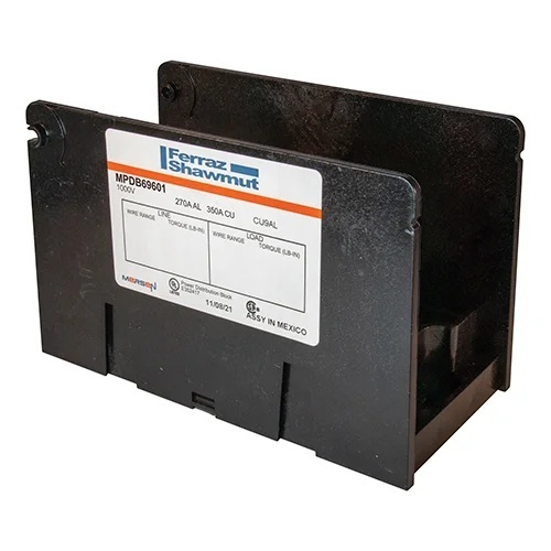 Mersen MPDB69601 Power Distribution Block, 1000 Volts, 350 Amp
