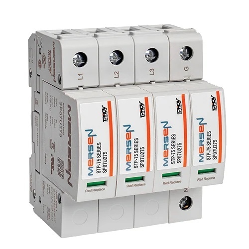 Mersen STP480HN07 SPD - Plugable STP 75 Series HL 480V L-L VPR 1500V L-L MCOV 550V 75 kA 4-pole