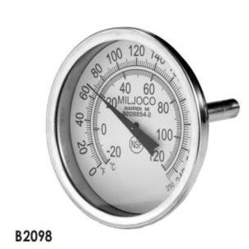 Miljoco B209994-9 BIMETAL THERMOMETER - 2"BIMET 50/500 9"STM