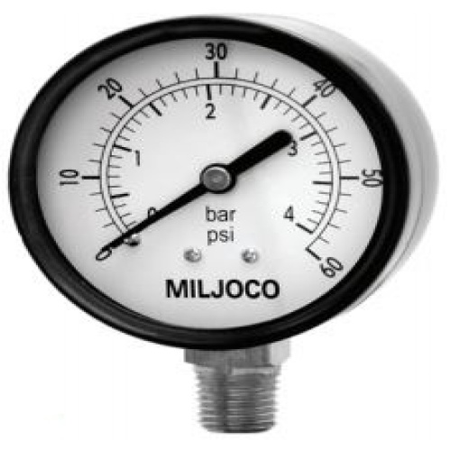 Miljoco P150804 UTILITY GAUGE - 1.5" GAUGE 0-60 PSI