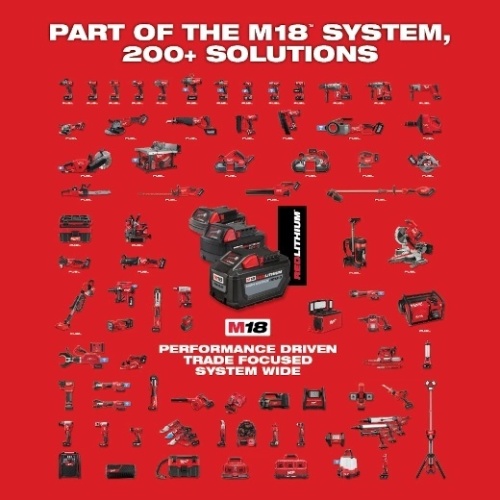 Milwaukee 2775c-222 M18 FUEL SWITCH PACK Sectional Drum Machine with 1/2 Cable