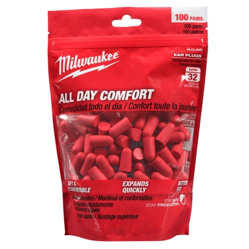 Milwaukee 48-73-3005 100 Pair Ear Plugs