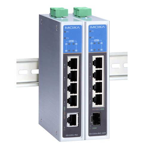 Moxa EDS-G205A-4POE Unmanaged Switch