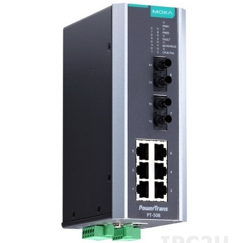 Moxa PT-508-MM-ST-24 Managed Switch