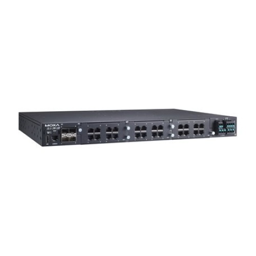 Moxa RKS-G4028-L3-PoE-4GS-HV-T Rackmount Switch