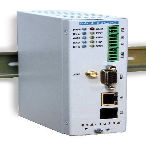 Mulogic RSA-1220W4/Vr3 Industrial modem-router with ADSL/VDSL2 and WWAN port