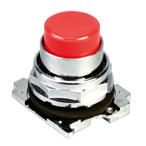 Omega 10250T25R Complete Pushbutton with N.C Contact Block