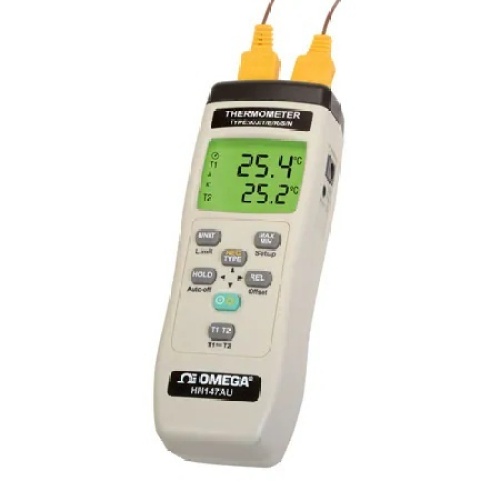 Omega HH147AU DUAL DISPLAY TEMP Data Logger