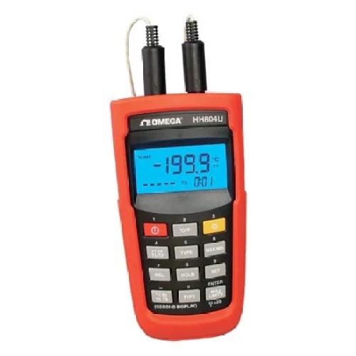 Omega HH804U 4WIRE RTD 2 INPU,USB & AC JACK