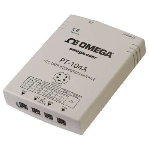 Omega PT-104A 4 CH RTD USB DATA ACQ MOD CE