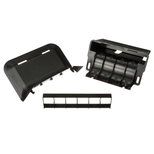 Panduit AFR4WTROS Above Floor Raceway 4-Channel Wall Transition Fitting