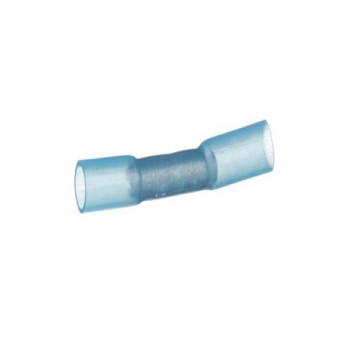 Panduit BSH14-Q Pan-Term® Butt Splice, Blue, Heat Shrink, 14 AWG, PK25