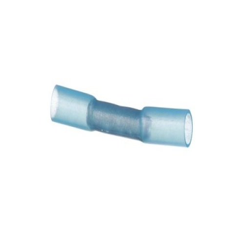 Panduit BSH14-Q Pan-Term® Butt Splice, Blue, Heat Shrink, 14 AWG, PK25