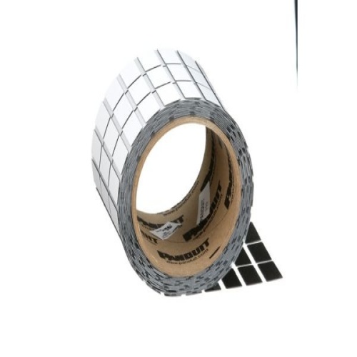 Panduit C200X100APT Component Label, Super-Tack PET, White, TT, 1"x2", 1" PO H, PK500