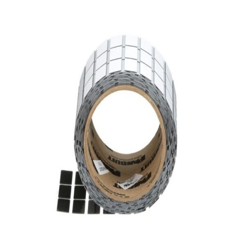 Panduit C200X100APT Component Label, Super-Tack PET, White, TT, 1"x2", 1" PO H, PK500