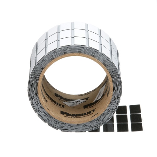 Panduit C400X100APT Component Label, Super-Tack PET, White, TT, 1"x4", 1" PO H, PK500