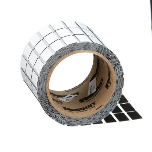 Panduit C400X100APT Component Label, Super-Tack PET, White, TT, 1"x4", 1" PO H, PK500