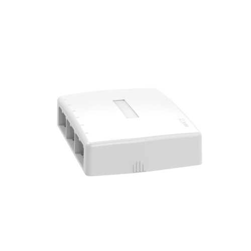 Panduit CBXQ6WH-A Mini-Com® Surface Mount Box with Quick Release Cover