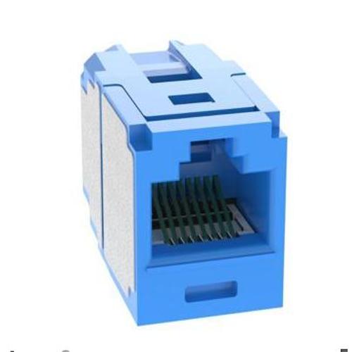 Panduit CC6X88BU Mini-Com® TX6A™ 10Gig™ UTP RJ45 Coupler Module