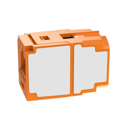 Panduit CC6X88OR Mini-Com® TX6A™ 10Gig™ UTP RJ45 Coupler Module