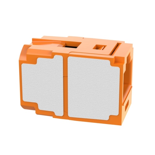 Panduit CC6X88OR Mini-Com® TX6A™ 10Gig™ UTP RJ45 Coupler Module