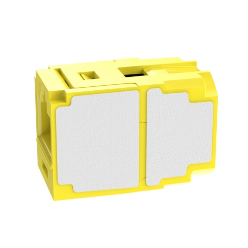 Panduit CC6X88YL Mini-Com® TX6A™ 10Gig™ UTP RJ45 Coupler Module