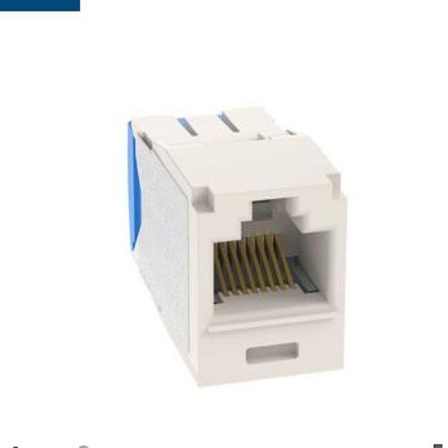 Panduit CJ6X88TGWH-C Mini-Com® TX6A™ 10Gig UTP Jack Module