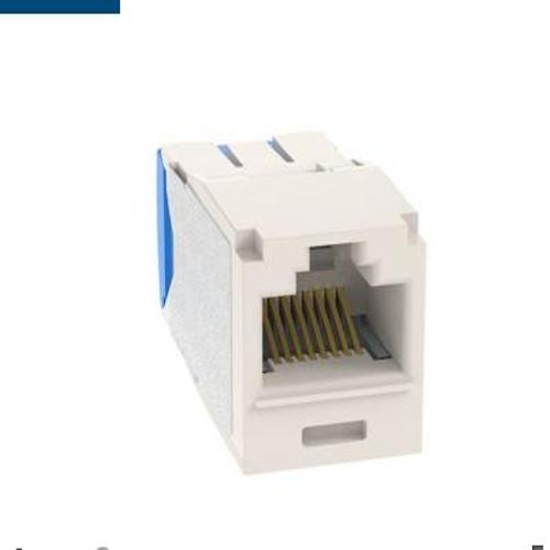 Panduit CJ6X88TGWH Mini-Com® TX6A™ 10Gig UTP Jack Module