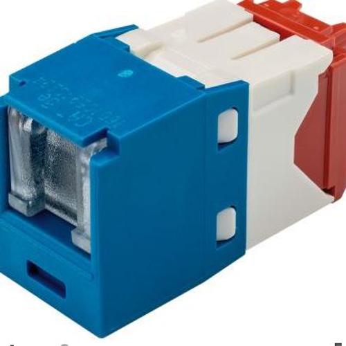 Panduit CJH5E88TGBU Mini-Com® TX5e™ Shuttered UTP RJ45 TG Jack Module