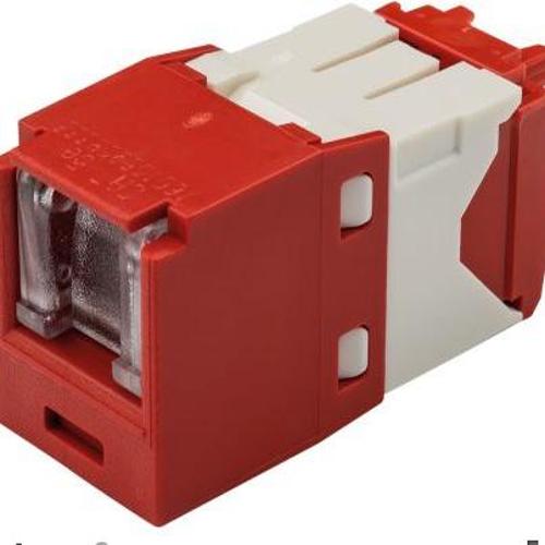 Panduit CJH5E88TGRD Mini-Com® TX5e™ Shuttered UTP RJ45 TG Jack Module