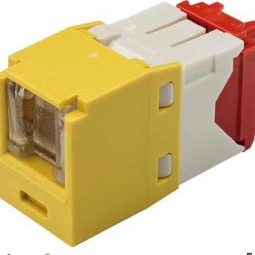 Panduit CJH5E88TGYL Mini-Com® TX5e™ Shuttered UTP RJ45 TG Jack Module