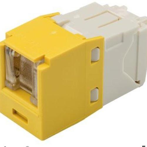 Panduit CJH688TGYL Mini-Com® TX6™ PLUS UTP RJ45 TG Style Spring Shuttered Jack Module