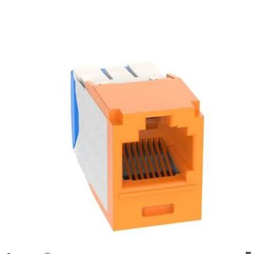 Panduit CJK6X88TGOR Mini-Com® TX6A™ 10Gig™ Keyed UTP RJ45 TG Jack Module