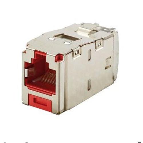 Panduit CJS6X88TGRDY Mini-Com® TX6A™ 10Gig™ STP RJ45 TG Jack Module
