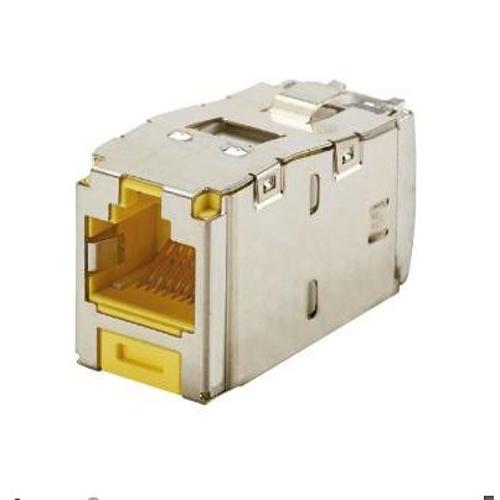 Panduit CJS6X88TGYLY Mini-Com® TX6A™ 10Gig™ STP RJ45 TG Jack Module