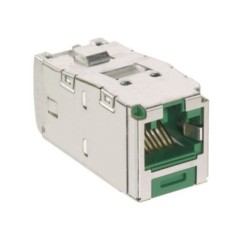 Panduit CJSK6X88TGGR Mini-Com® TX6A™ 10Gig Keyed STP RJ45 TG Jack Module