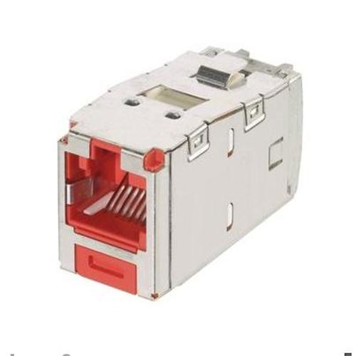 Panduit CJSK6X88TGRD Mini-Com® TX6A™ 10Gig Keyed STP RJ45 TG Jack Module