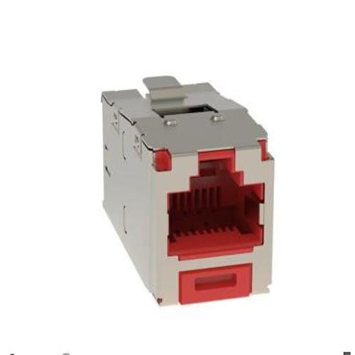 Panduit CJST6X88TGRDY Mini-Com® TX6A™ 10Gig™ STP RJ45 28/30 AWG TG Jack Module