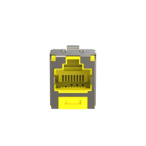 Panduit CJST6X88TGYLY Mini-Com® TX6A™ 10Gig™ STP RJ45 28/30 AWG TG Jack Module