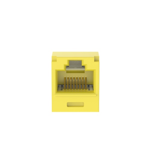 Panduit CJT6X88TGYL Mini-Com® TX6A™ 10Gig™ UTP RJ45 28/30 AWG TG Jack Module
