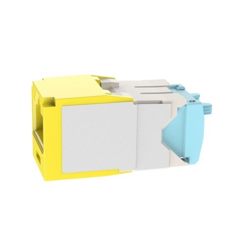 Panduit CJT6X88TGYL Mini-Com® TX6A™ 10Gig™ UTP RJ45 28/30 AWG TG Jack Module